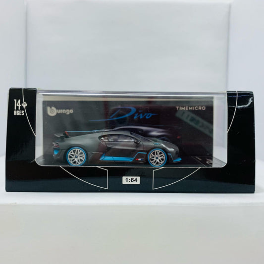 【中古】 1/64 BUGATTI DIVO(ダークグレー×スカイブルー) [TM640901]【飾磨店】