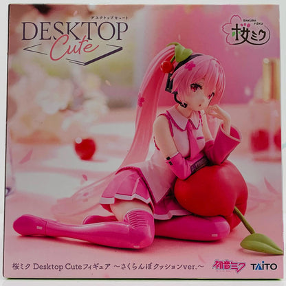 桜ミク～さくらんぼクッションver.～DesktopCuteフィギュア「初音ミク」【フィギュア】