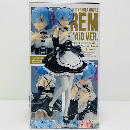 【中古】 レム-メイドver.-GLITTER&GLAMOURS「Re:ゼロから始める異世界生活」 Re：ゼロ フィギュア レム メイドver. GLITTER&GLAMOURS 2751956【フィギュア】【飾磨店】