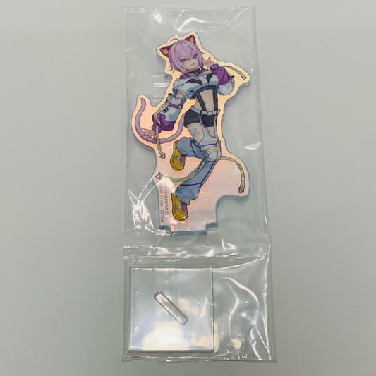 【中古】 アクリルスタンド賞/猫又おかゆ(右足上げ)-オーロラアクリルスタンド「CyberpunkStyle/一番くじホロライブ」【フィギュア】【飾磨店】