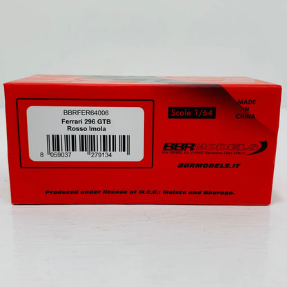 おもちゃ・玩具 1/64 フェラーリ 296 GTB Rosso Imola(レッド) [BBRFER64006] フェラーリ 296 GTB Rosso Imola 1/64スケール '1/64 BBRFER64006