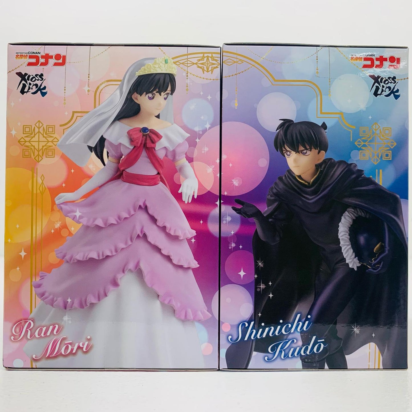 【中古】 2体セット(工藤新一＆毛利蘭）-XrossLinkフィギュア「名探偵コナン」【フィギュア】