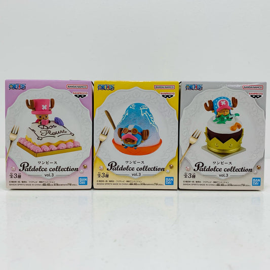 【中古】 全3種セット-チョッパー-Paldolcecollectionvol.3「ワンピース」 ワンピース フィギュア チョッパー Paldolce collection vol.3 全3種セット 2746647【フィギュア】【飾磨店】