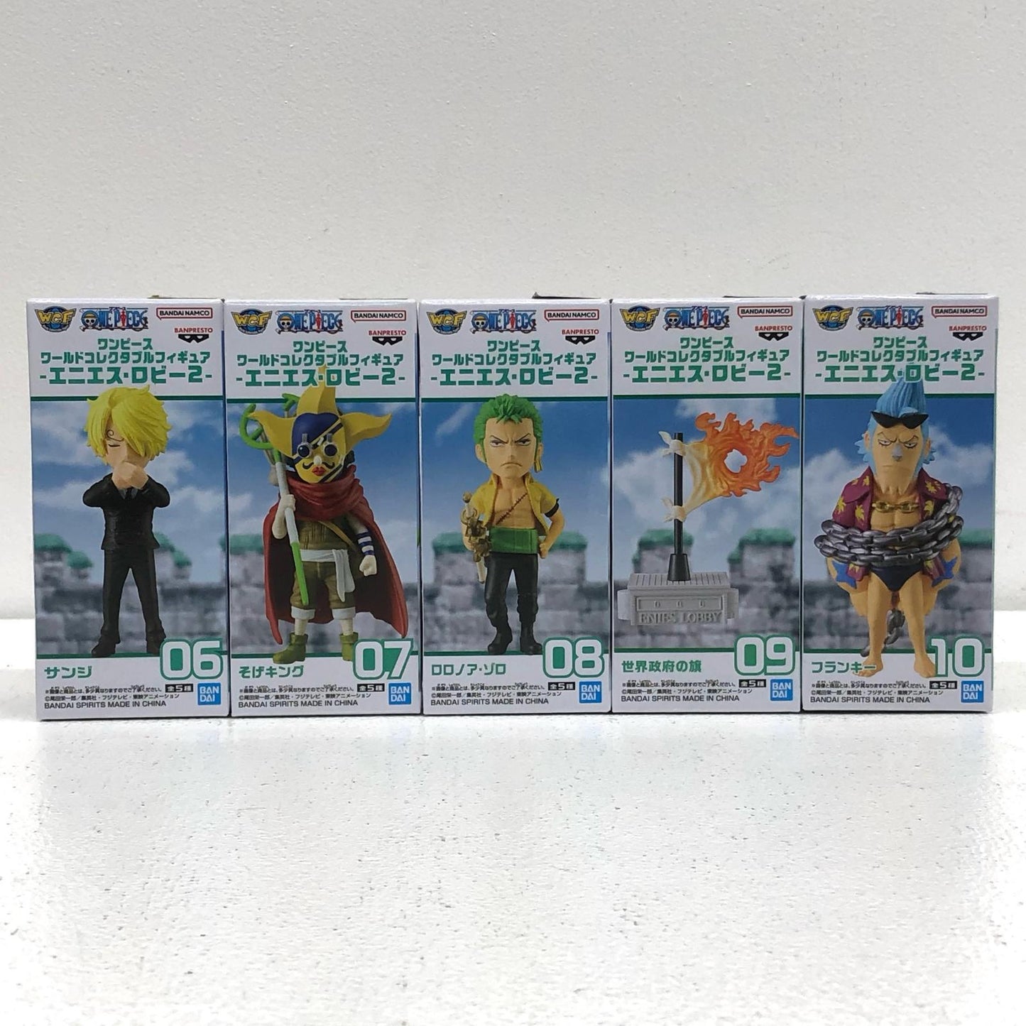 [Used] All 5 types set -WCF-Enies Lobby 2- "One Piece" [Figure]