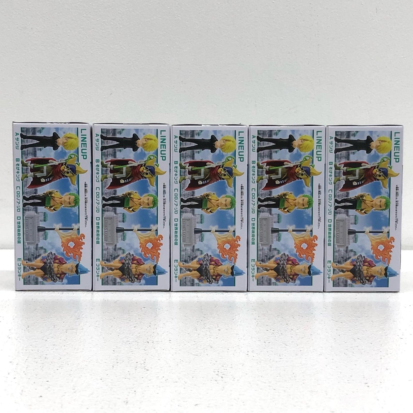 [Used] All 5 types set -WCF-Enies Lobby 2- "One Piece" [Figure]