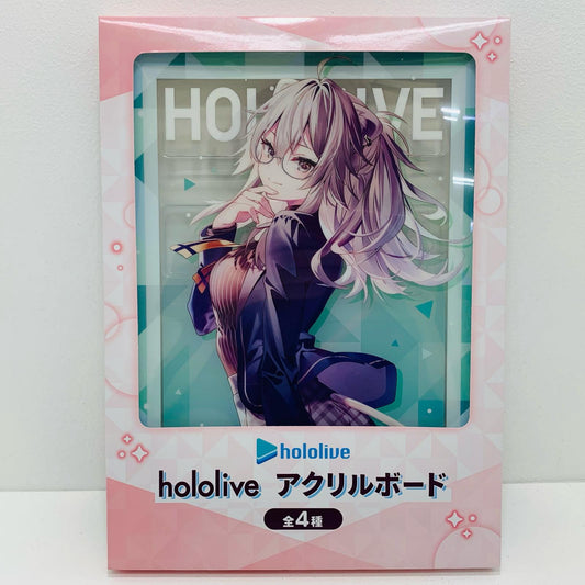 【中古】 獅白ぼたんアクリルボード放課後のねぽらぼ「バーチャルYouTuberホロライブ」GiGO限定【フィギュア】【飾磨店】