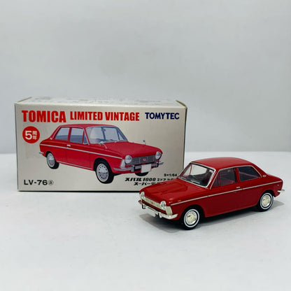 【中古】 1/64 LV-76a スバル 1000 2ドアセダン スーパーデラックス(レッド) 「トミカリミテッドヴィンテージ」 [221661]【飾磨店】