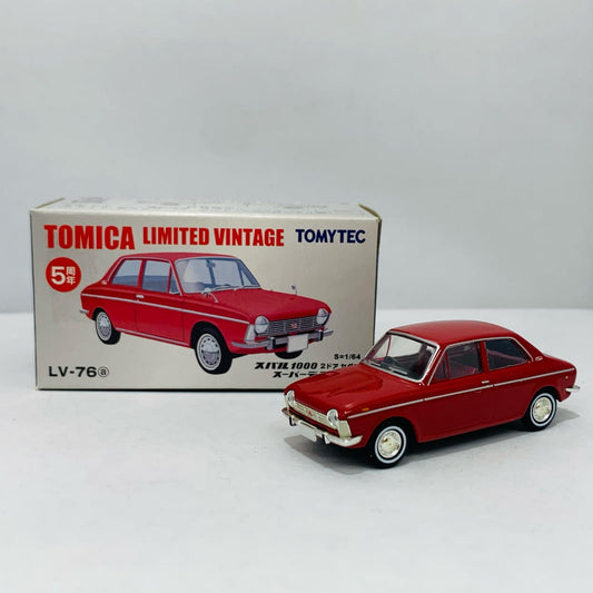 【中古】 1/64 LV-76a スバル 1000 2ドアセダン スーパーデラックス(レッド) 「トミカリミテッドヴィンテージ」 [221661]【飾磨店】