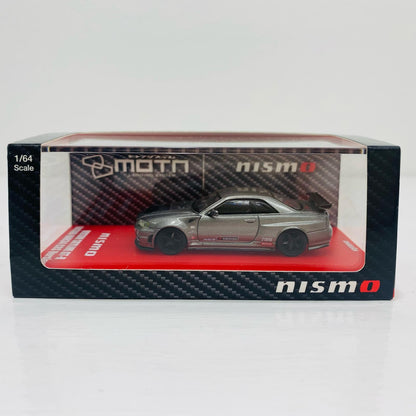 1/64 日産 スカイライン R34 GT-R ニスモ CRS Ver. LED搭載(グレー) 「MOTNシリーズ」 [K07130LGR]