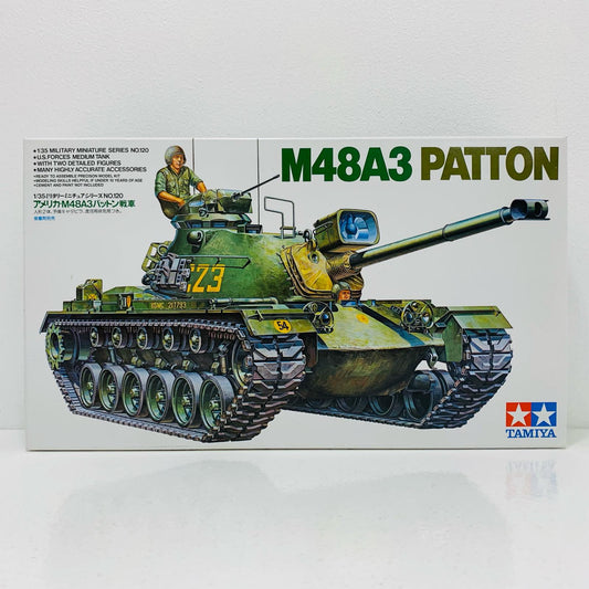 【中古】 1/35 アメリカ・M48A3パットン戦車 「ミリタリーミニチュアシリーズ No.120」 ディスプレイモデル [35120] 定価2500円版