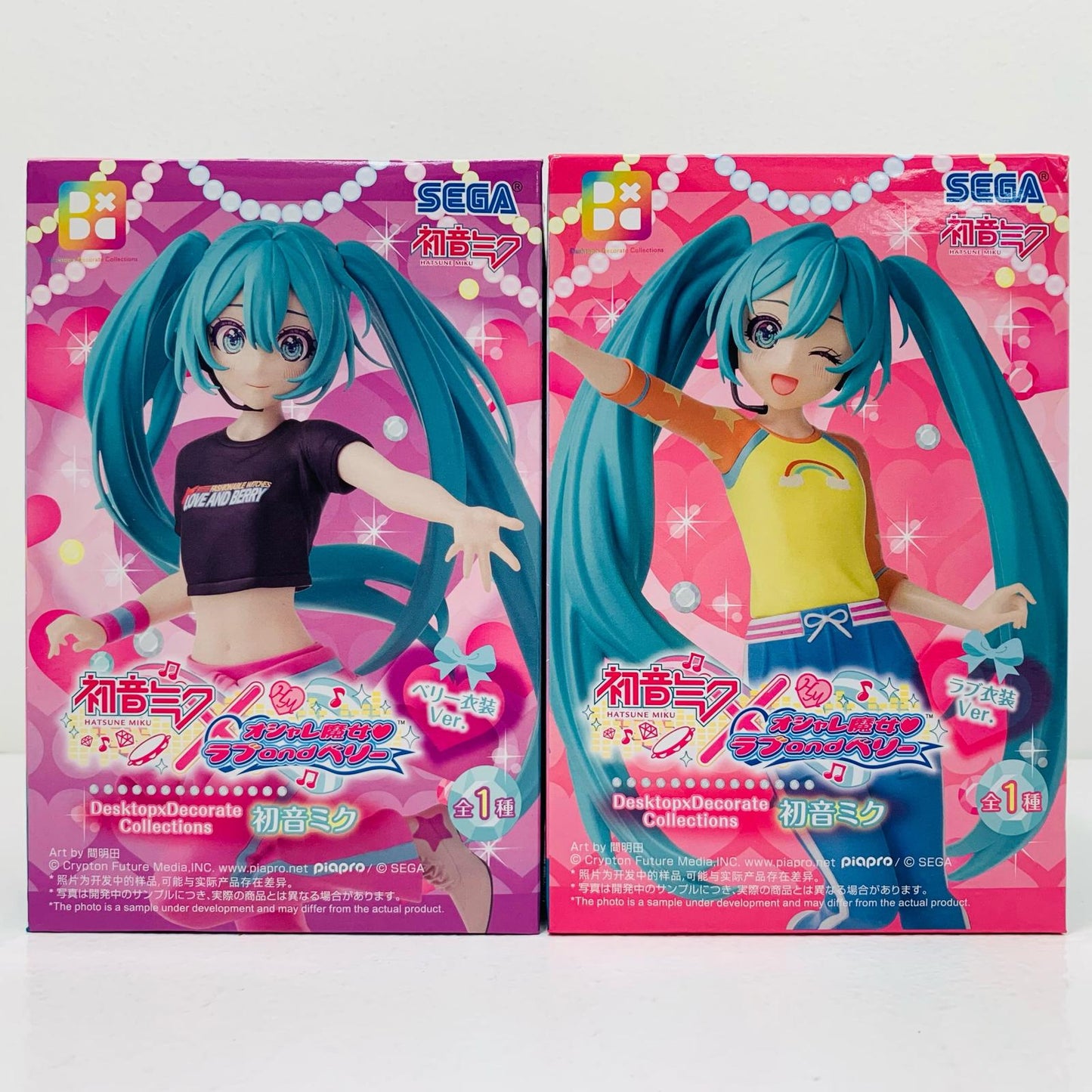 【中古】 2体セット(ラブ衣装Ver.＆ベリー衣装Ver.)初音ミク-Desktop×DecorateCollections「初音ミク×オシャレ魔女ラブandベリー」【フィギュア】