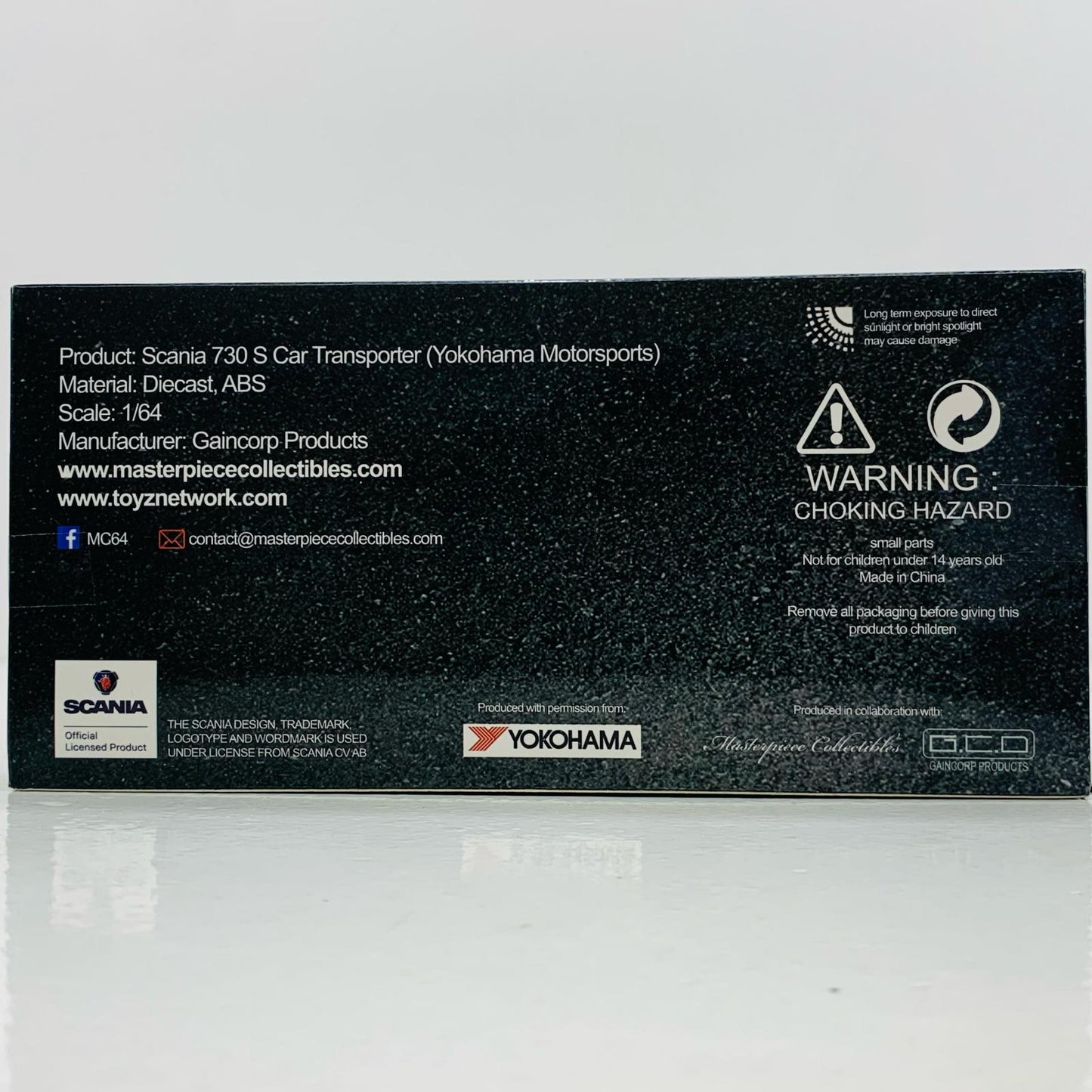 【中古】 1/64 スカニア S 730 - RHD YOKOHAMA(ブラック×レッド) [KS-017-122]