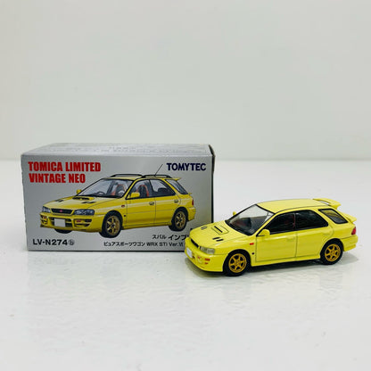 【中古】 1/64 LV-N274b スバル インプレッサ ピュアスポーツワゴン WRX STi Ver.VI 99年式(イエロー)「トミカリミテッドヴィンテージNEO」 [320371]【フィギュア】