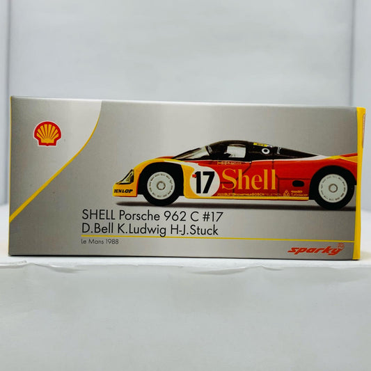 【中古】 1/64 Porsche 962C Shell Le Mans 1988 2nd D.Bell K.Ludwig H.J.Stuck SHELL #17 「sparkyPorsche×TinyShell」 [YO64005]【飾磨店】