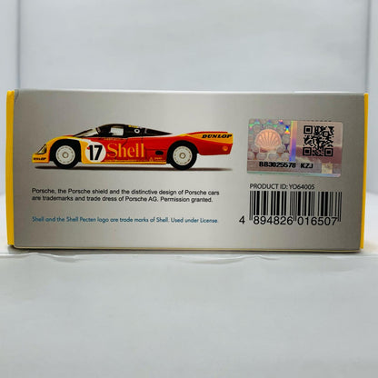 【中古】 1/64 Porsche 962C Shell Le Mans 1988 2nd D.Bell K.Ludwig H.J.Stuck SHELL #17 「sparkyPorsche×TinyShell」 [YO64005]【飾磨店】