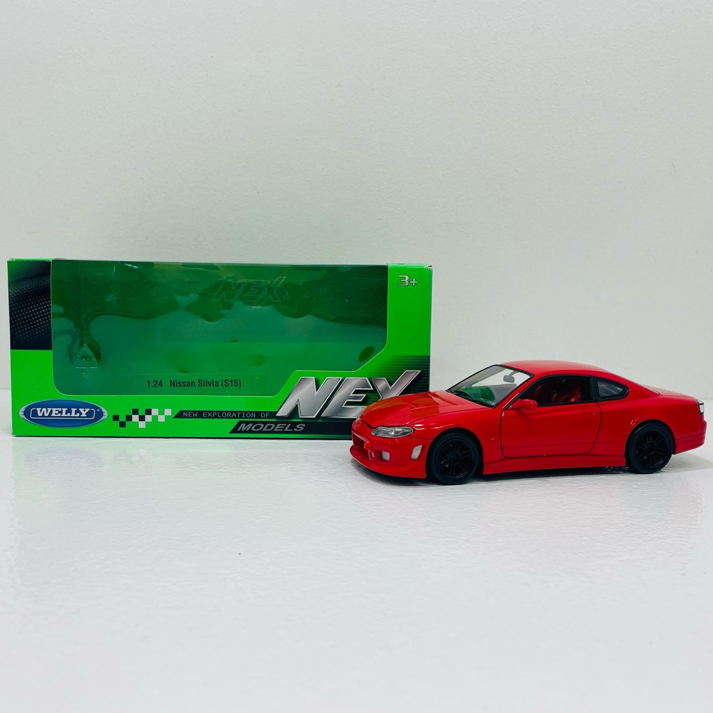 【中古】 1/24 ニッサン シルビア S15 スポイラー無(レッド) [WE22485NSR]