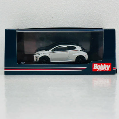 【中古】 1/64 トヨタ GR ヤリス RZ ハイパフォーマンス GR パーツ(プラチナホワイトパールマイカ) [HJ642024GPW]