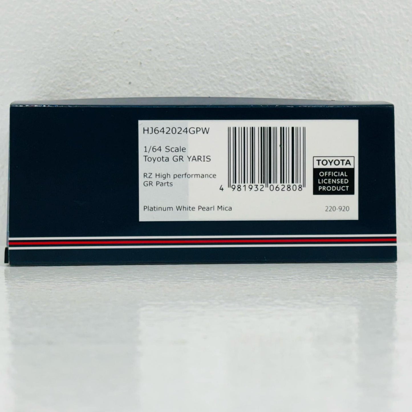 【中古】 1/64 トヨタ GR ヤリス RZ ハイパフォーマンス GR パーツ(プラチナホワイトパールマイカ) [HJ642024GPW]