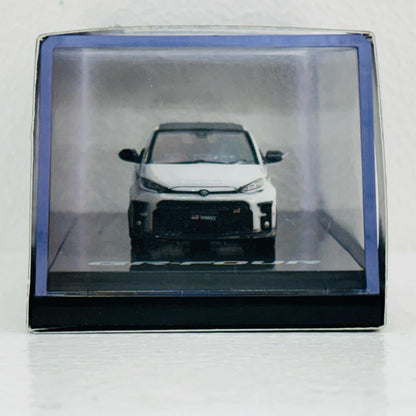 【中古】 1/64 トヨタ GR ヤリス RZ ハイパフォーマンス GR パーツ(プラチナホワイトパールマイカ) [HJ642024GPW]