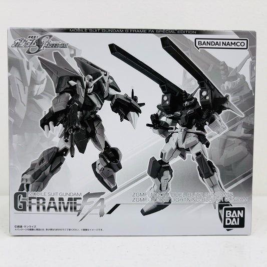 【中古】 機動戦士ガンダム GフレームFA デュエルブリッツガンダム＆ライトニングバスターガンダム プレミアムバンダイ限定【フィギュア】【飾磨店】
