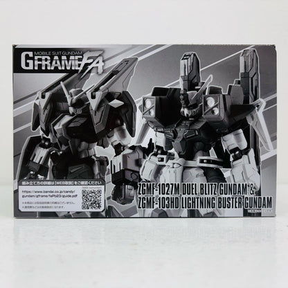 【中古】 機動戦士ガンダム GフレームFA デュエルブリッツガンダム＆ライトニングバスターガンダム プレミアムバンダイ限定【フィギュア】【飾磨店】