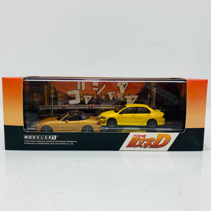 【中古】 1/64 大宮智史ロードスター(NB8C) ＆ 小早川ランサーエボリューションVII 「頭文字D」 [MD64206]