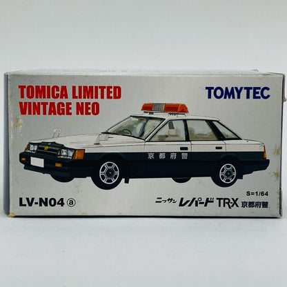 1/64 LV-N04a Nissan Leopard TR-X Kyoto Prefectural Police (White x Black) "Tomica Limited Vintage NEO" [211648]