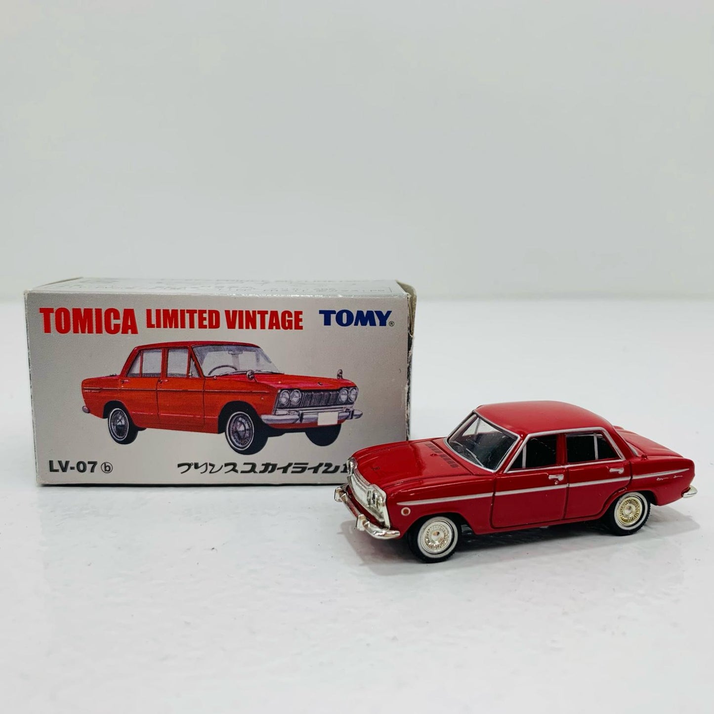 【中古】 1/64 LV-07b プリンス スカイライン 1500(レッド) 「トミカリミテッドヴィンテージ」 [205562]【フィギュア】