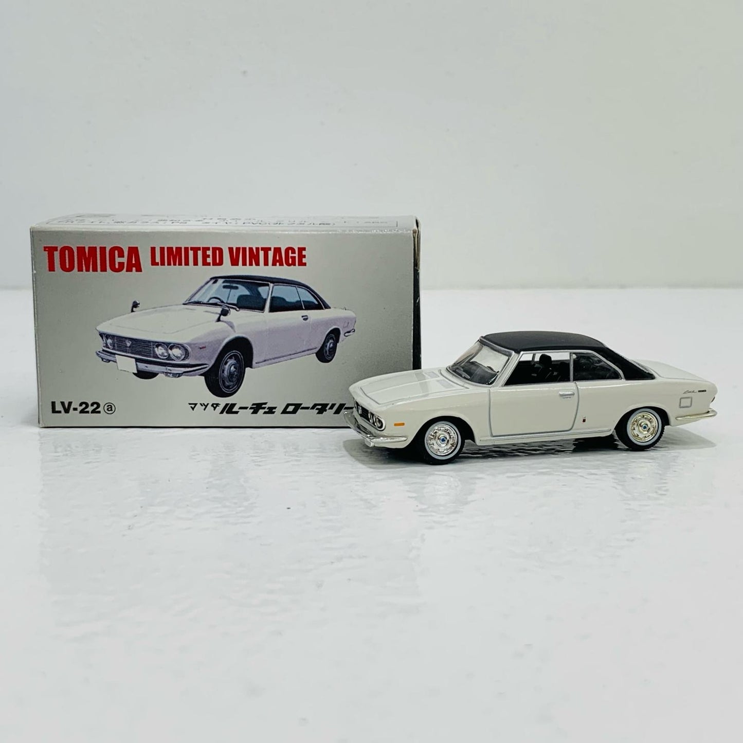 【中古】 1/64 LV-22a マツダ ルーチェ ロータリークーペ(ホワイト×ブラック) 「トミカリミテッドヴィンテージ」 [210191]