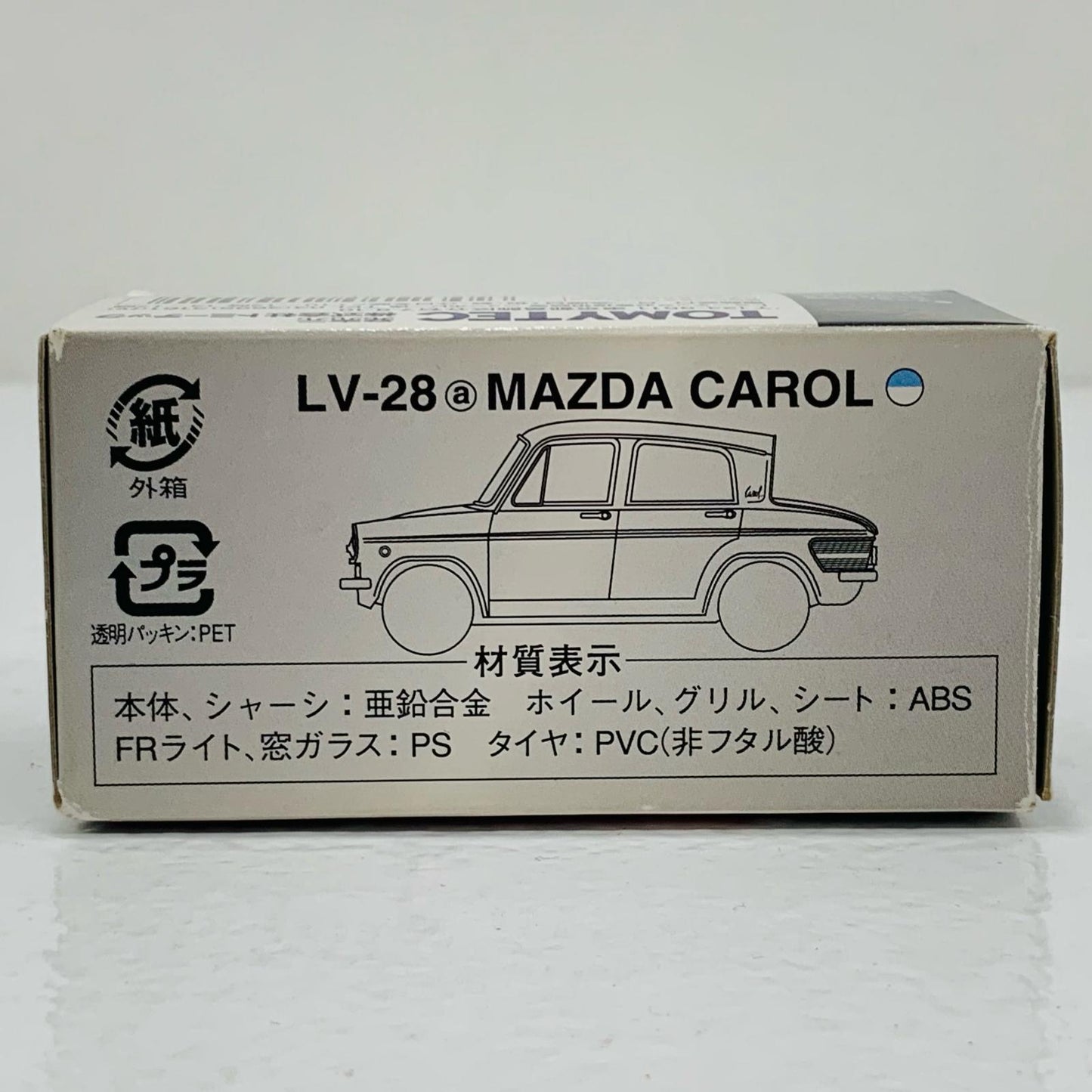 【中古】 1/64 LV-28a マツダ キャロル(ホワイト×ブルー) 「トミカリミテッドヴィンテージ」 [210511]
