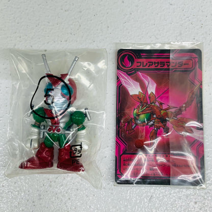 【中古】 5.仮面ライダーV3＆フレアサラマンダー「駈斗戦士(カードウォリアー)仮面ライダーズクウガ来襲編」【フィギュア】【飾磨店】