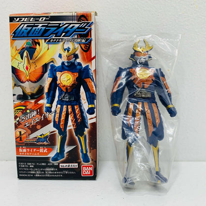 【中古】 仮面ライダー鎧武カチドキアームズ「ソフビヒーロー仮面ライダー～カチドキアームズ出陣!!編～」【フィギュア】【飾磨店】