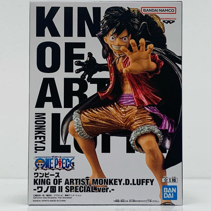 【中古】 ルフィ・ワノ国2SPver.-KINGOFARTIST-MONKEY.D.LUFFY-ワノ国2SPECIALver.-「ワンピース」【フィギュア】