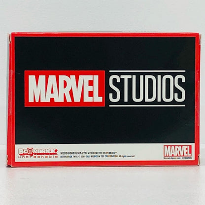 ペアボックス賞A.アイアンマン・マーク46＆スパイダーマン100%2体セット(ボールチェーン付き)「HappyくじBE＠RBRICKMARVELSTUDIOS」ベアブリック【フィギュア】