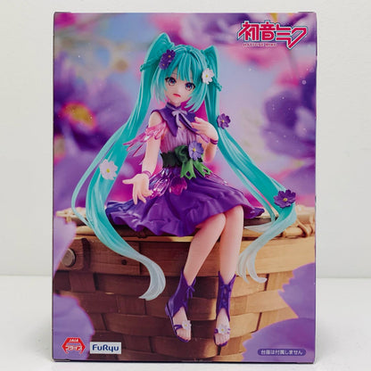【中古】 初音ミク・紫のコスモス-ぬーどるストッパーフィギュアFlowerFairy「初音ミク」【フィギュア】