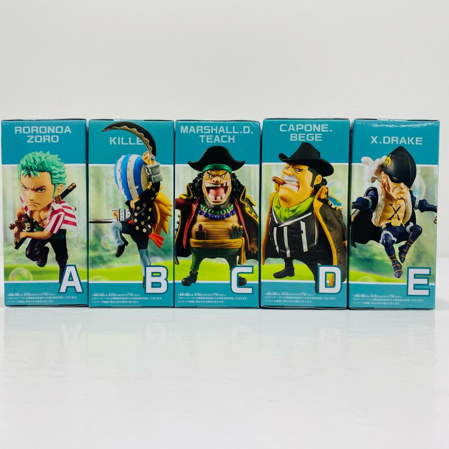 [Used] All 5 types set -WCF-Sabaody Archipelago Worst Generation 2- "One Piece" [Figure]