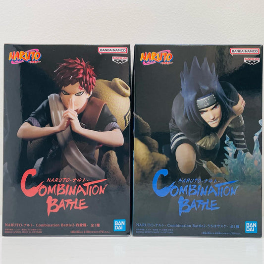 【中古】 2体セット(うちはサスケvs我愛羅)-CombinationBattle2「NARUTO-ナルト-」【フィギュア】