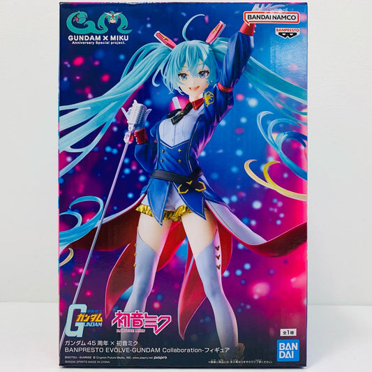 【中古】 初音ミク-BANPRESTOEVOLVE-GUNDAMCollaboration-フィギュア「ガンダム45周年×初音ミク」【フィギュア】