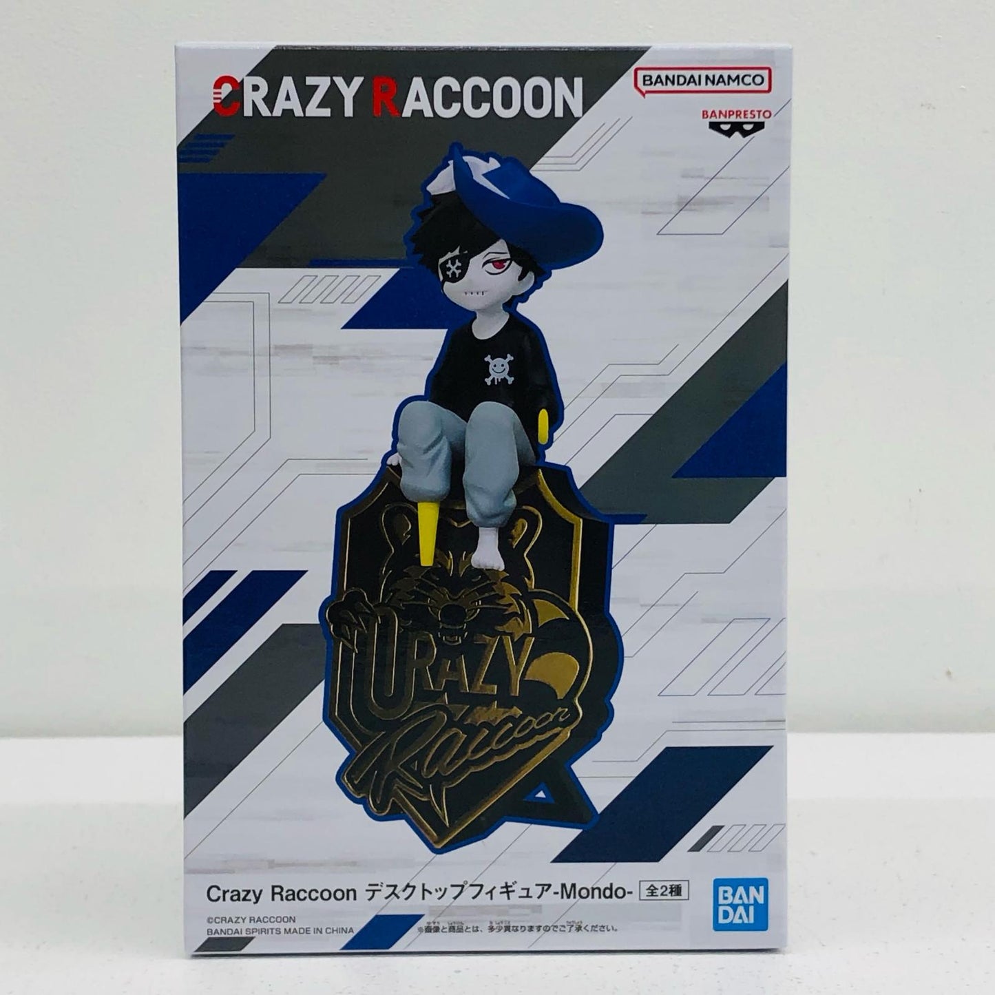 Mondo(シャツ黒)-デスクトップフィギュア「CrazyRaccoon」【フィギュア】