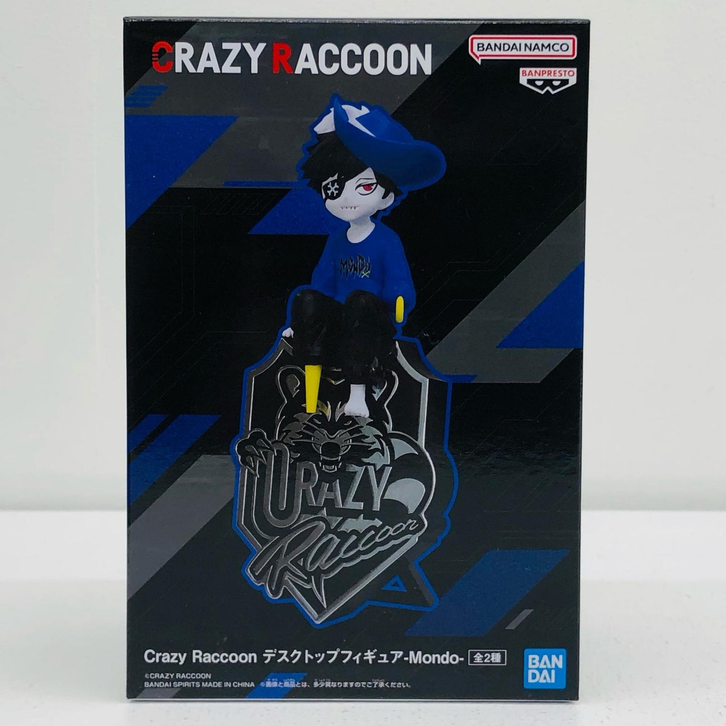 Mondo(シャツ青)-デスクトップフィギュア「CrazyRaccoon」【フィギュア】