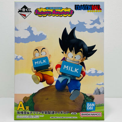 A賞/孫悟空＆クリリン-牛乳配達フィギュア「FantasticAdventure2/一番くじドラゴンボール」【フィギュア】