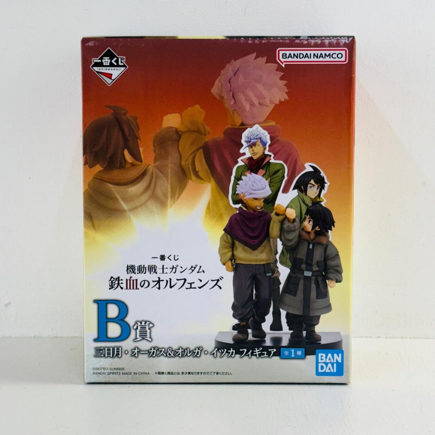 フィギュア B賞『三日月・オーガス＆オルガ・イツカ』フィギュア「鉄血のオルフェンズ/一番くじ機動戦士ガンダム」 『三日月・オーガス＆オルガ・イツカ』 一番くじ B賞【フィギュア】【加古川物流】