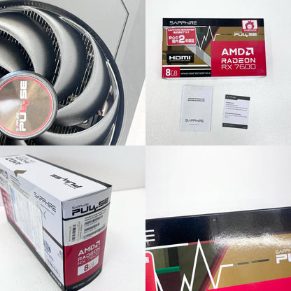 SAPPHIRE PULSE Radeon RX7600 GAMING GDDR6 8GB グラフィックボード 箱付き やや使用感【加古川店】