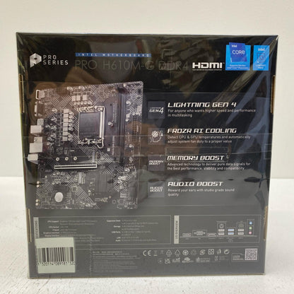 【未使用/未開封】 未開封 MSI PRO H610M-G DDR4 CPUソケット:LGA1700/MicroATX【加古川店】