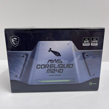 【未使用/未開封】 MAG CORELIQUID M240 MSI 簡易水冷CPUクーラー 240mm MAG CORELIQUID M240 対応ソケット:LGA20XX/1XXX/AM5/AM4【加古川店】