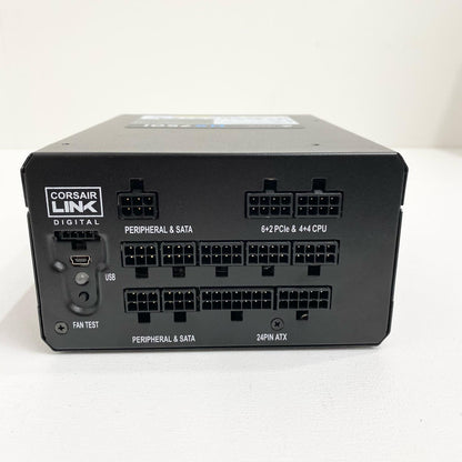 Corsair HX750i ATX電源ユニット 750W PCIE6+2x2 CPU4+4x1 付属ケーブル：AC 24PIN/CPU8PIN/PCIE6+2PIN/SATA 各1本のみ【加古川店】