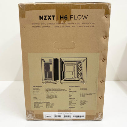 【未使用/未開封】 未開封 NZXT H6 FLOW ミドルタワー型PCケース CC-H61F 対応マザーボード:ATX/MicroATX/MiniITX【簡易梱包】【加古川店】