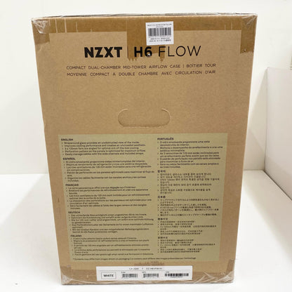 【未使用/未開封】 未開封 NZXT H6 FLOW ミドルタワー型PCケース CC-H61F 対応マザーボード:ATX/MicroATX/MiniITX【簡易梱包】【加古川店】