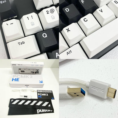 Pulsar PCMK 2HE TKL Hall Effect キーボード PCMK2HE811B 1789680 英語配列 テンキーレス 磁気スイッチ 箱・USB・キープラー付属【加古川店】