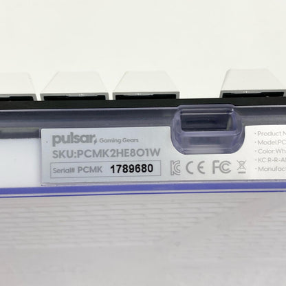 Pulsar PCMK 2HE TKL Hall Effect キーボード PCMK2HE811B 1789680 英語配列 テンキーレス 磁気スイッチ 箱・USB・キープラー付属【加古川店】